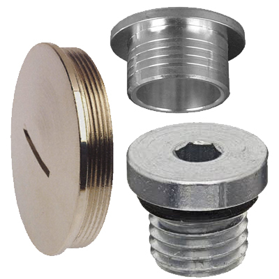 Blanking Plugs - Stainless Steel or Brass Varies Diameter Nickel-Plated Finish Flat or Hex Head Precise Tolerance for Secure Sealing