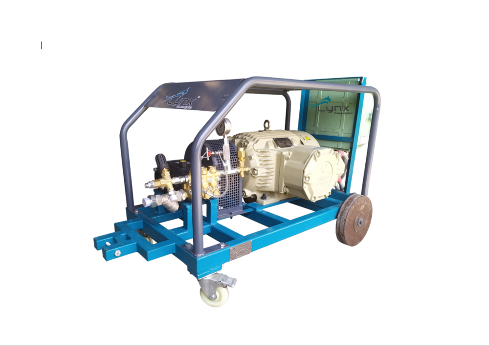 Hawk Triplex High Pressure Plunger Pumps - Stainless Steel Blue Color | High Pressure Electric Powered Ideal For Heavy Duty Cleaning Applications