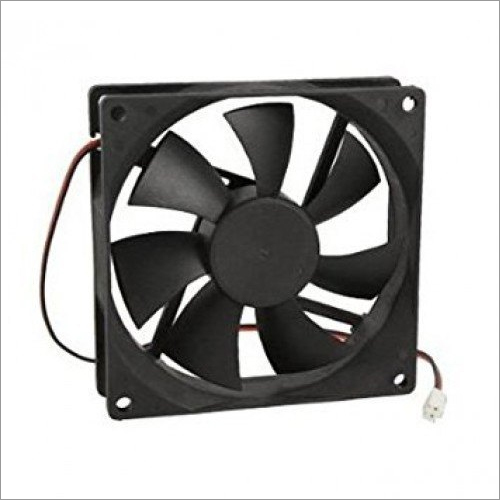 Cooling DC Fan - Plastic Material 7 Blades Black Color | 2.5 HP Air Cooling Fan Wall Mounted Battery Powered 240 Volt Efficiency