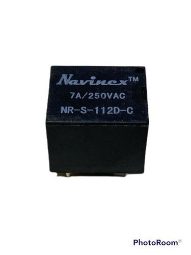 NAVIMEX 1 Channel Relay Board - 12V Operating Voltage 7A Contact Capacity 250VAC & 12V DC Black Color | High Impedance Controller Pin Power Indicator Lamp Triode Drive