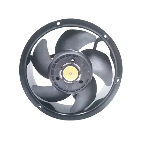 Black High Power Round Ec Dc Inverter Cooling Exhaust Fan