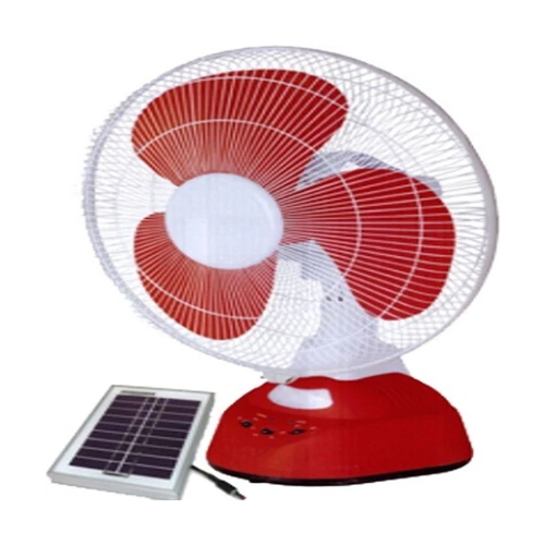 Solar Dc Table Fan - Color: White