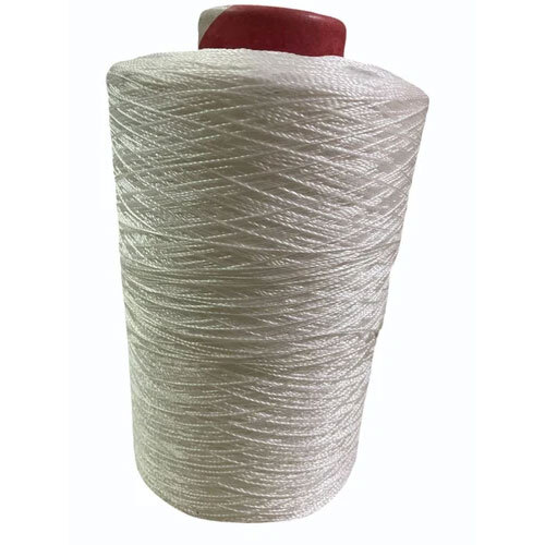 White Polyester Sewing Thread - 150 Meter Length | Ideal for Textile Industry Durable Strong Crisp White Color