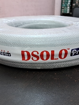 Nylon Braided Hose Pipe - Color: White