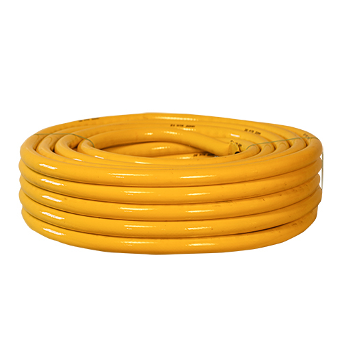 Yellow PVC Flexible Water Pipe - 15M to 50M Lengths Socket Joint Connection Galvanized Surface Treatment AISI Standard Household Use Warranty Included