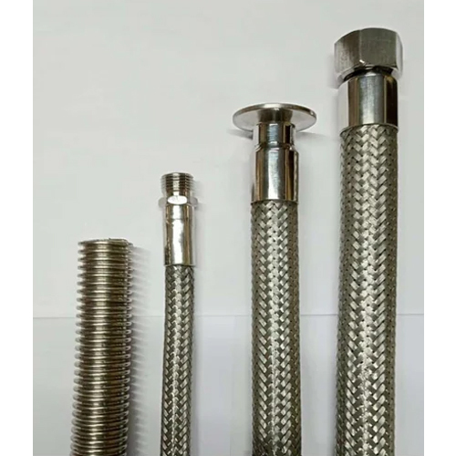 Ss Braided Hose Pipes - Color: Silver