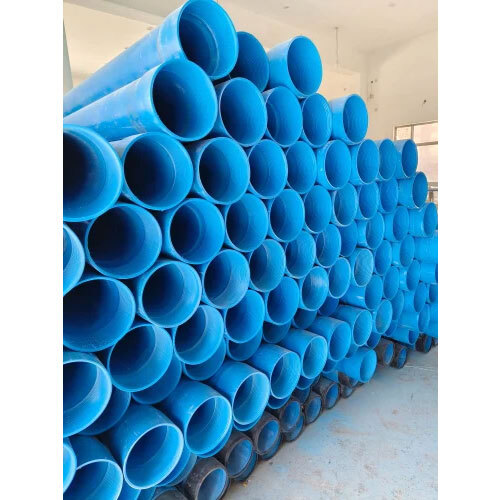 PVC Casing Pipe - 3 Meter Length Blue PVC Material | Industrial Plumbing Application Round Shape Design